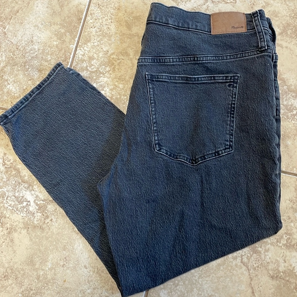 Madewell The Perfect Vintage Jean Black Lunar Wash size 33 petite